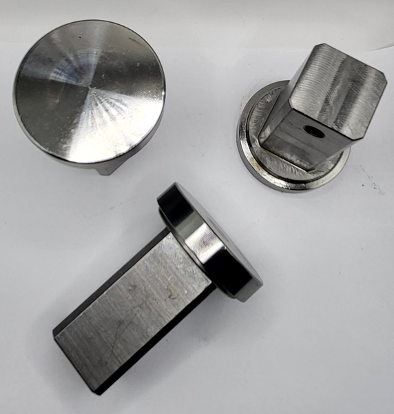31.5MM X 64MM SQUARE BODY HEADED PIN DRILLED HOLE 1045 CD STEEL OILED PER PRINT