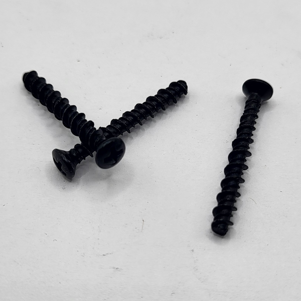 M3.5 - 2.5 X 25MM PHILLIPS OVAL COUNTERSUNK HEAD THREAD FORMING SCREW HI-LO THREAD BLUNT POINT STEEL CASE HARDENED ZINC BLACK