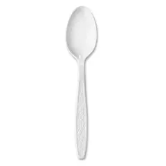 GBX7TW WHITE EXTRA HEAVYWEIGHT PLASTIC SPOON, 100/BX, 1000/CS