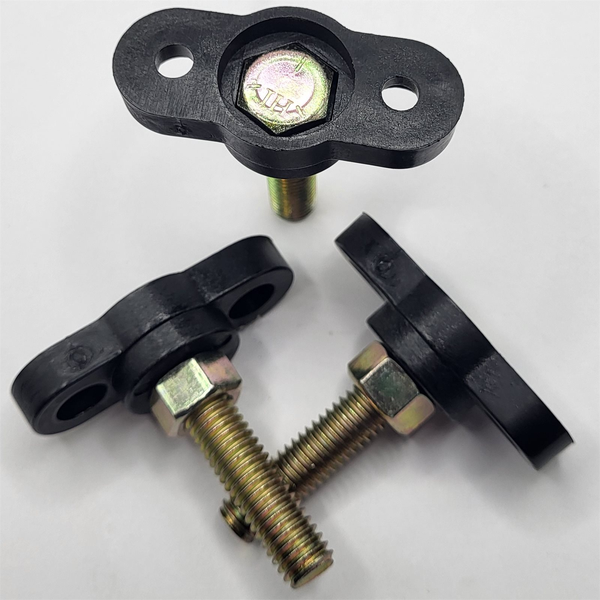 3/8" - 16 X 1 3/4" L JUNCTION BLOCK ASSEMBLY NYLON / STEEL J429 & J995 GR 5 BLACK / ZINC YELLOW PER PRINT