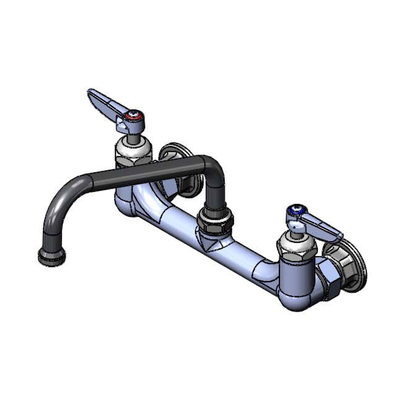 T&S Brass B-2414-CR-SC Mixing Faucet with Check Valve Ceramas