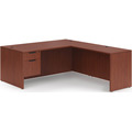 Classic L-Shape Desk 72" x 71" with Box/File Pedestal - Cherry