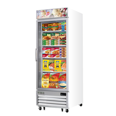 Everest EMGF23 Reach-In Merchandising Freezer 1 Glass Door, 115v, NSF - 23 cu. ft.