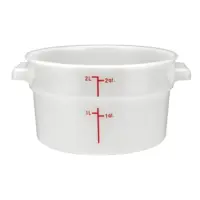 Winco PPRC-2W Food Storage Container 2 Qt.