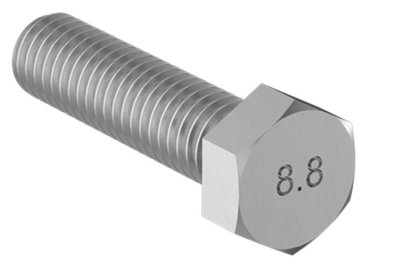 M20 - 2.5 X 70MM DIN 933 FT HEX HEAD CAP SCREW 8.8 MAGNI 565 GREY