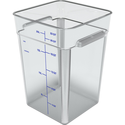 Carlisle 1195607 Squares Polycarbonate Food Storage Container 22