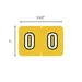 Colwell® Jewel-Tone Compatible Numeric 91400 Label Rolls