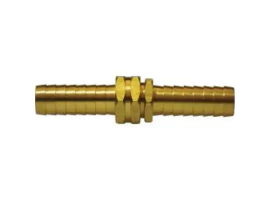 Straight Coupling Set, 1/2 in Hose Barbed x 1/2 in FGH, Brass
