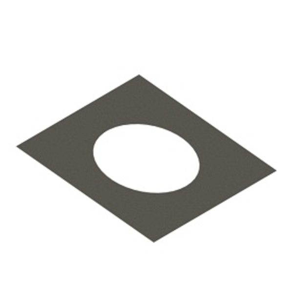 205mm Flat Trim Plate Square - (To Suit 6" HT-S)