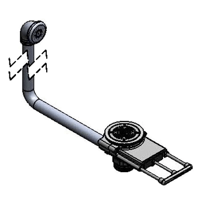 T&S Brass B-3992-01 Modular Waste Drain Valve with Pull Handle