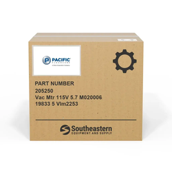 Pacific - 205250 - Vac Mtr 115V 5.7 M020006 19833 5 Vlm2253