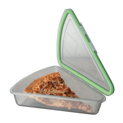 Mygo Pizza-Sized Compartment Container, 9-1/4" X 8-1/4" X 2-1/2"