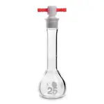 KIMBLE KIMAX Class A Volumetric Flask with Color Coded PTFE Stopper
