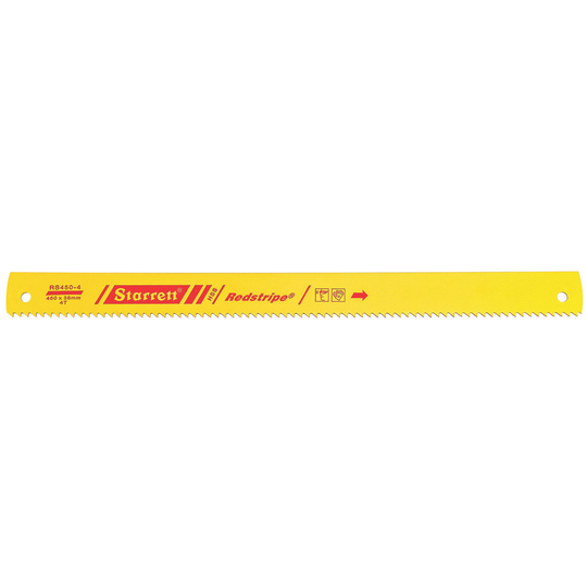 STARRETT RS450-4 18 x 1-1/2 x .075 x 4T, Redstripe Power Hacksaw Blade