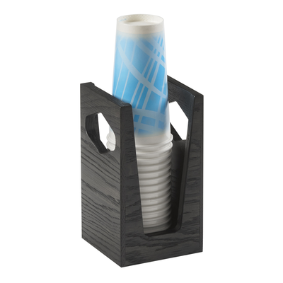 Cal-Mil 3812-87 5"W x 4-7/8"D x 8-7/8"H Cinderwood Cup/Lid Holder