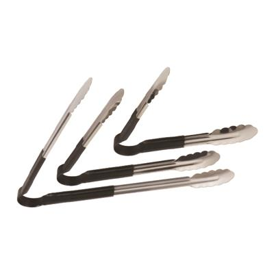 Winco 9" Black-Handled Tong