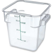 Carlisle 1195107 StorPlus Clear 4 qt Square Food Storage Contain