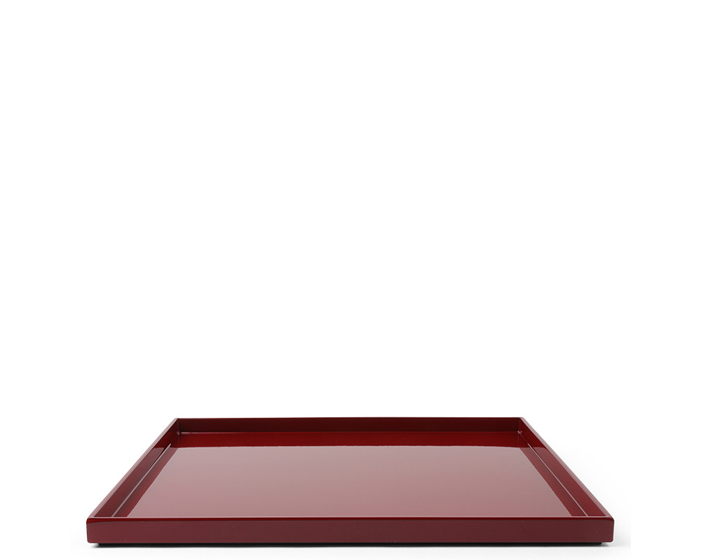 Tray Square Red 11-3/4