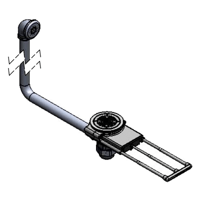 T&S Brass B-3992-01-5X Modular Waste Drain Valve with Pull Handle