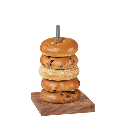Cal-Mil 22128-49 5-3/4"W x 5-3/4"D x 6-1/2"H Mid-Century Bagel Holder