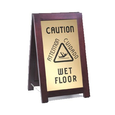 Cal-Mil 851-WET 12"W x 17-1/2"D x 20"H Westport "Wet Floor" Sign