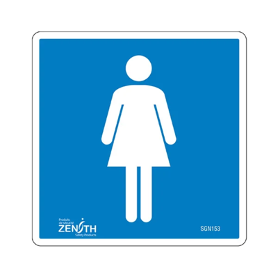 Women's Sign - 6" x 6" - Vinyl - Pictogram