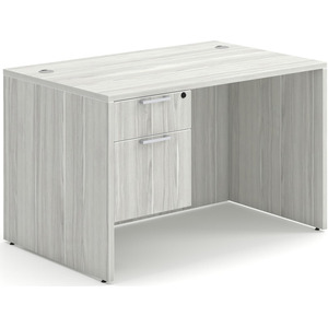 CLASD1015- Classic Desk 48" X 30" with Box/File Pedestal- Silver Birch