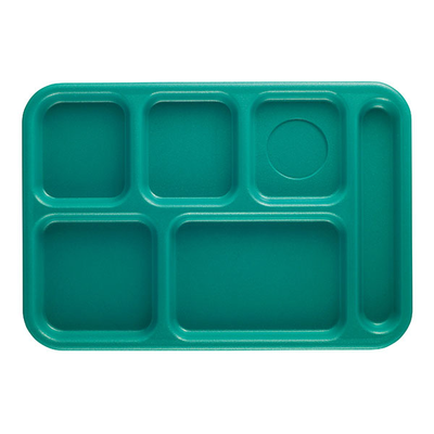 Cambro BCT1014414 Budget School Tray 6-Compartment