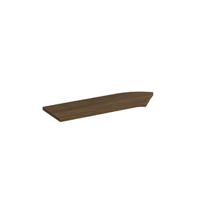 PBTC36L 36" CORNER TRANSACTION TOP LEFT- MODERN WALNUT