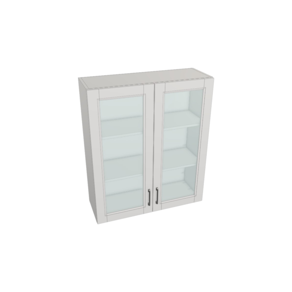 Vail Pure White Box  Glass Door Wall Cabinet Kit - 36”x 42” X 13”