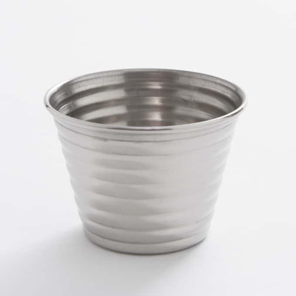 Ribbed Stainless Steel Sauce Cups