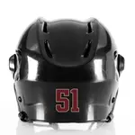 2 Color Custom Font Die Cut Number Decals - Hockey