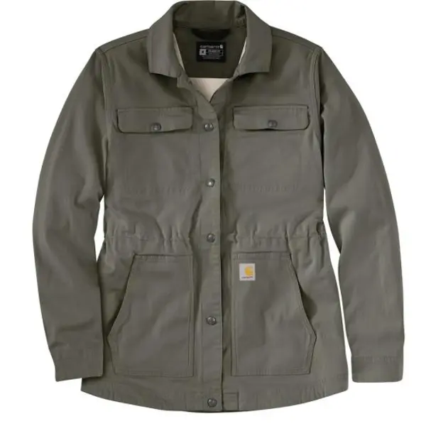 CARHARTT 106850 - Women's Tencel Fiber Series Relaxed Fit Canvas Coat - Dusty Olive
