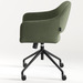 CHK68091GRN0707 - SARON GUEST CHAIR - Green with 4 Prong base
