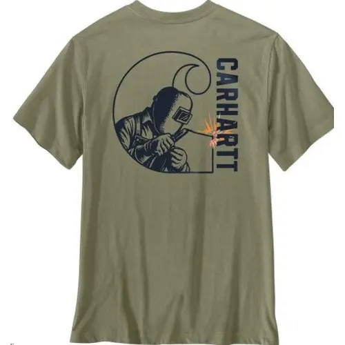 Carhartt 107833 - Irvine Relaxed Welded C T-Shirt - Dusty Olive