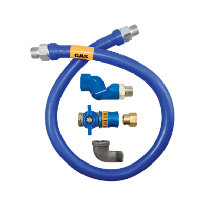 Dormont Manufacturing 16100BPCFS48 Dormont Blue Hose Moveable Gas Connector Hose Assembly 1" Dia.