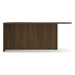 PL133R 71" BULLET DESK W/CORNER EXTENSION- RIGHT- Modern Walnut