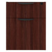 PL107 BOX/FILE HANGING PEDESTAL - Mahogany