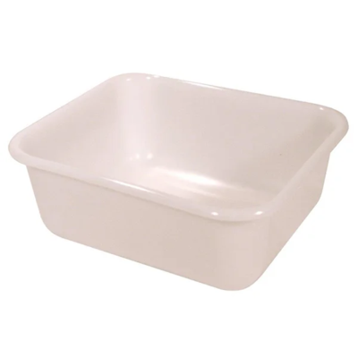 Food Service Tote Box - Plastic - 5.37" x 14.5" x 12.5" - 11 Qt - White