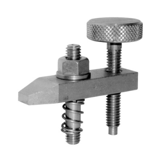 Carr Lane CL-3920 Tapered-Nose Clamp Strap Assembly, Stainless Steel (Knulred-Head Screw, Tapped Heel)