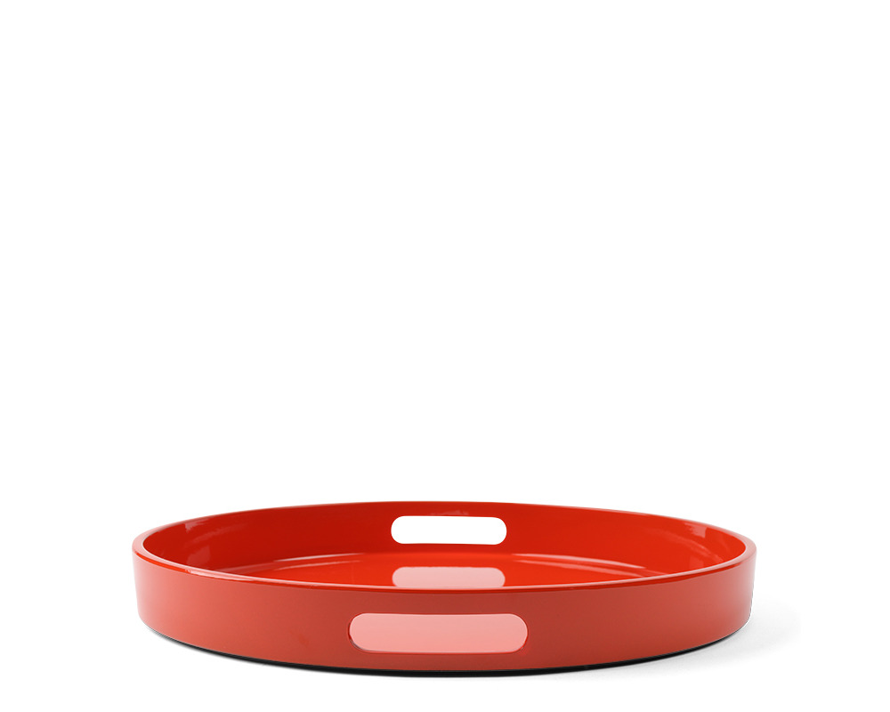 Tray Round Orange 13-1/2"