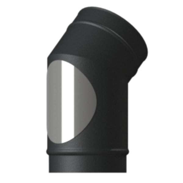 100mm VED 45 Degree Elbow Matt Black