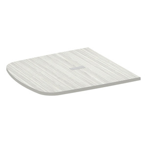 PL636THALF- 47"x47.5" ARENA 1/2 TABLE TOP W/GROMMET- Silver Birch