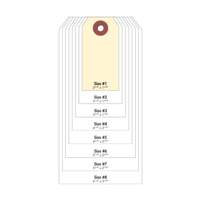 #1 Cardstock Tag - Manila