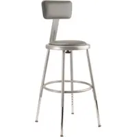NPS 6418HB NPS® 19"-27" Height Adjustable Heavy Duty Vinyl Padded Steel Stool wi
