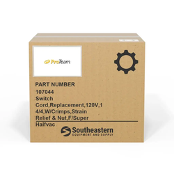 ProTeam - 107044 - Switch Cord,Replacement,120V,14/4,W/Crimps,Strain Relief & Nut,F/Super Halfvac
