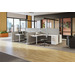 P3936 POWER Webb Panel - 39"H x 36"W Aspen Fabric, Silver 