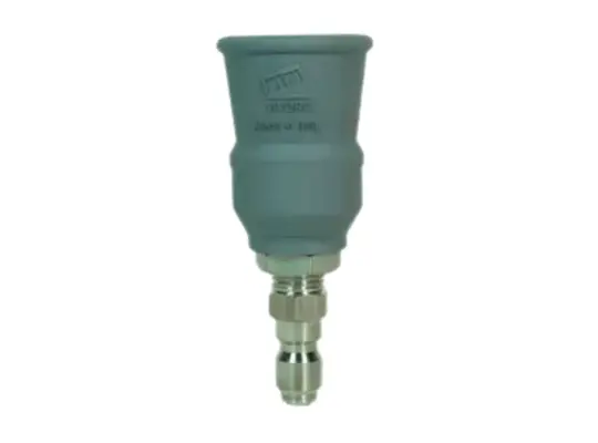 MTM Hydro Gray NHS45 Nozzle with Guard, Size 2.5, 40° Spray Pattern, 1/4" SS Plug
