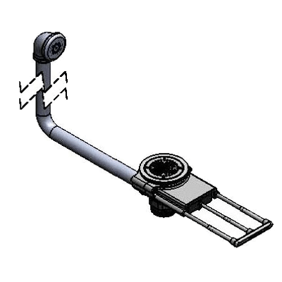 T&S Brass B-3992-01-3X Modular Waste Drain Valve with Pull Handle