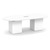 8' Classic Racetrack Conference Table with Cube Base - White